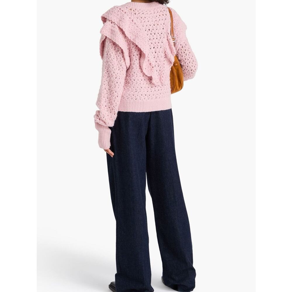 FARM Rio Ruffled Knit Cardigan Sweater - Picture 3 of 7